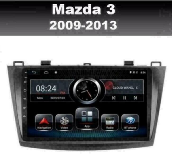 Mazda 3 radio navigatie android 9 wifi dab  carkit carplay, Auto diversen, Autoradio's, Nieuw, Ophalen of Verzenden
