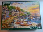 Falcon de luxe legpuzzel; Harbour Cottages, Ophalen of Verzenden, 500 t/m 1500 stukjes, Zo goed als nieuw, Legpuzzel