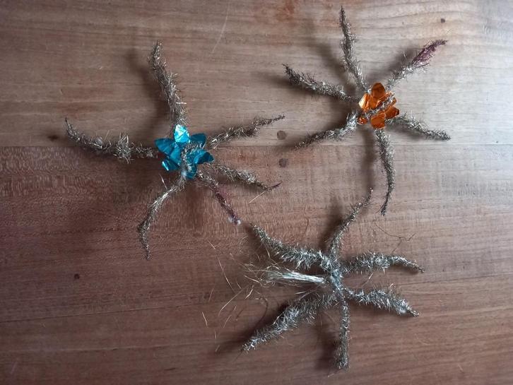 Vintage tinsel sterren, Diversen, Kerst, Gebruikt, Ophalen