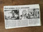 Heer Bommel en de liefdadiger, (knipsel krant), BV106h2, Verzamelen, Tijdschriften, Kranten en Knipsels, Ophalen of Verzenden
