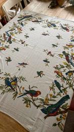 Vintage tafelkleed met vogels, Ophalen of Verzenden, Zo goed als nieuw, Rechthoek