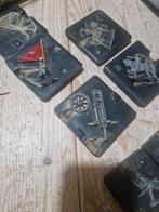 Tinnen gietmallen met Tinnen figuren, Ophalen of Verzenden, Landmacht, Nederland, Miniatuur of Beeldje