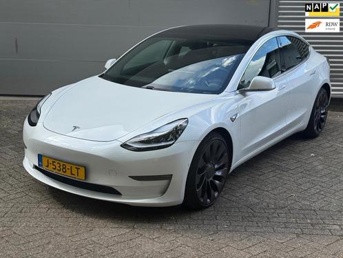 Tesla Model 3 Long Range AWD 75 kWh l Pano l AutoPilot l Cam, Auto's, Tesla, Bedrijf, Te koop, Model 3, 4x4, ABS, Airbags, Airconditioning