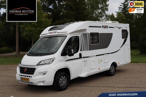 Fiat Pilote P650U Sensation 2017 | Fietsendrager | Level Sys, Caravans en Kamperen, Campers, Bedrijf, Half-integraal, Fiat, Diesel