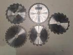 Diverse zaagbladen voor verschillende toepassingen, Gebruikt, Cirkelzaag, Onbekend, 600 tot 1200 watt