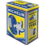 Michelin original reclame voorraadblik van metaal trommel, Nieuw, Reclamebord, Ophalen of Verzenden