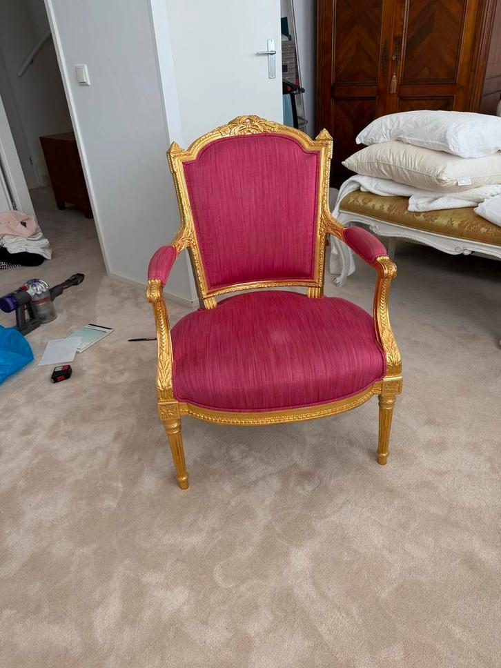 Massant  Fauteuil met Bladgoud, Antiek en Kunst, Antiek | Meubels | Stoelen en Banken, Ophalen