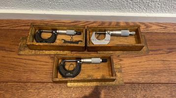 Mitutoyo 0-25 0,01mm doosje draaibank schroefmat micrometer  beschikbaar voor biedingen