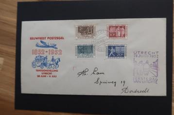 FDC eeuwfeest postzegel variant met 592-595 beschikbaar voor biedingen