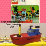 Vintage Lego Sleepboot 310 (1973), Ophalen of Verzenden, Gebruikt, Complete set, Lego