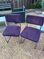 Rib stof eetstoelen, Huis en Inrichting, Stoelen, Ophalen, Gebruikt, Twee, Overige kleuren