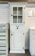 Smalle vitrinekast wit, Ophalen, Zo goed als nieuw