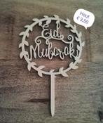 Eid Mubarak taarttopper, Ophalen of Verzenden, Nieuw, Taarten of Cupcakes, Versiering