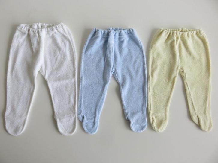3 V&D baby slobbroekjes van badstof maat 50 56, Kinderen en Baby's, Babykleding | Maat 50, Gebruikt, Jongetje of Meisje, Broekje
