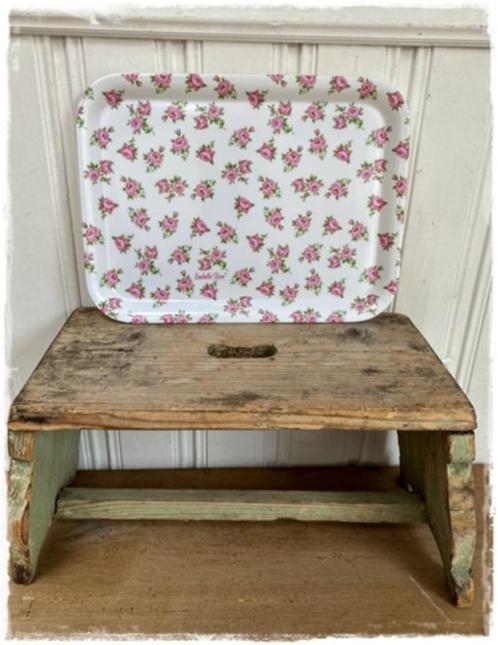 dienblad vintage roosjes, geen 8,95 maar 5,00  33 x 25 cm, Huis en Inrichting, Woonaccessoires | Dienbladen, Nieuw, Kunststof