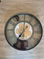Wandklok met Tandwiel, Ophalen, Zo goed als nieuw, Analoog, Wandklok