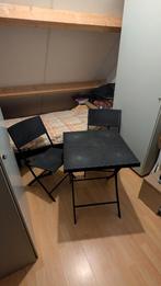 Rotan Kunststof Tuinset - Tafel en Stoelen, Ophalen, Gebruikt, Kunststof, 2 zitplaatsen
