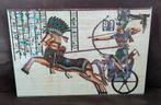 Egyptisch schilderij op papyrus. Ramses II, Ophalen, Minder dan 50 cm, Zo goed als nieuw, Schilderij