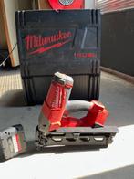 Milwaukee M18 tacker set als nieuw, Doe-het-zelf en Verbouw, Gereedschap | Handgereedschap, Ophalen, Zo goed als nieuw