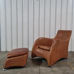 Vintage Montis Loge design Gerard vd Berg in mooi bruin leer, Ophalen, Gebruikt, 75 tot 100 cm, Leer