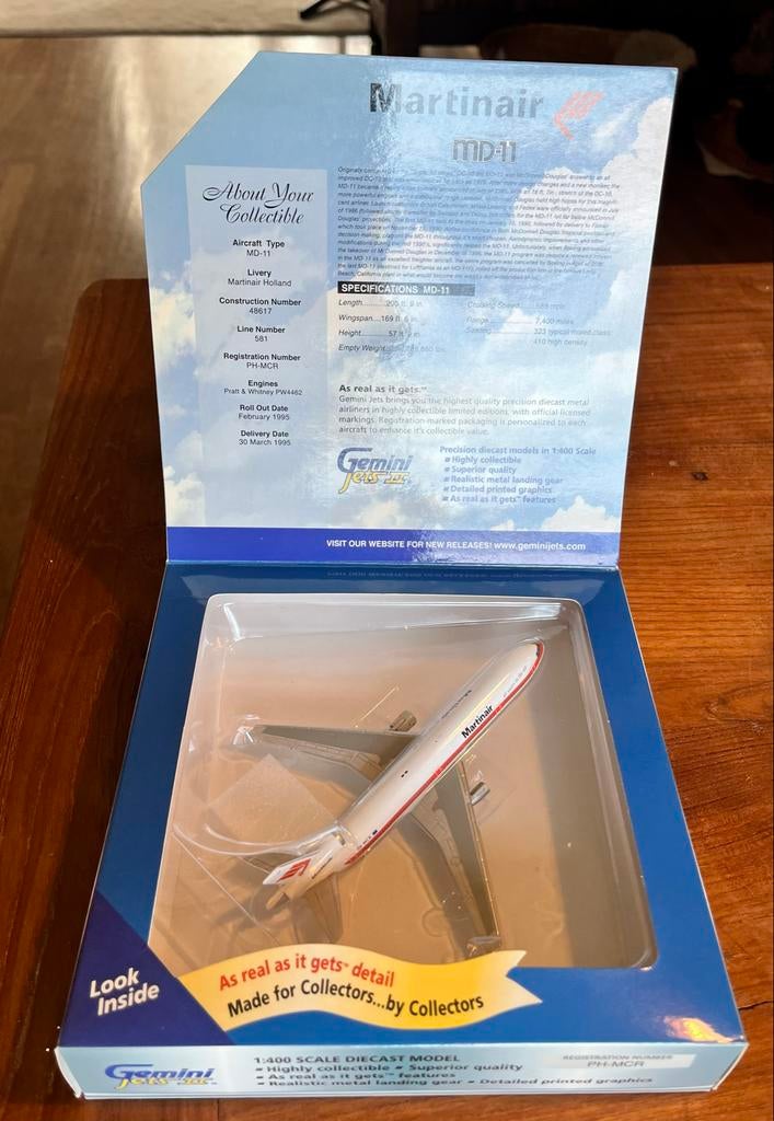 Martinair MD-11 Schaalmodel 1:400 - Mint in Box, Overige merken, 1:50 of kleiner, Overige typen, Ophalen of Verzenden