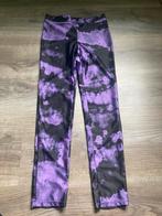 Paars/zwarte legging zgan H&M maat 140, Broek, HM, Meisje, Ophalen of Verzenden
