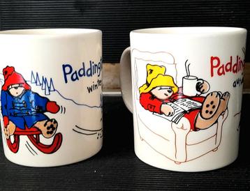 2 grote authentieke Staffordshire Beertje Paddington mokken beschikbaar voor biedingen
