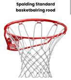 Spalding Standaard basketbal ring rood, Sport en Fitness, Basketbal, Ophalen of Verzenden, Nieuw, Ring, Bord of Paal