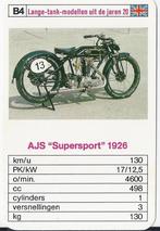 M8 motorkaartje ajs supersport 1926 ( b4), Verzamelen, Ophalen of Verzenden, Zo goed als nieuw, Auto's