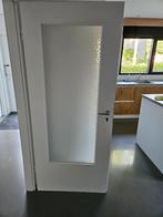 Binnendeuren met glas 2 stuks, Doe-het-zelf en Verbouw, Deuren en Horren, Ophalen, Gebruikt, 80 tot 100 cm, Binnendeur
