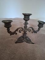 Mooie Antieke Koperen Kandelaar, Ophalen of Verzenden, Koper of Brons