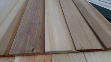 Red cedar vloerdelen en halfhout rabat AANBIEDING