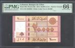 Lebanon 20.000 Livres 2014 PMG Graded 66 EPQ, Verzenden, Midden-Oosten, Los biljet
