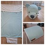 Baby's only ledikantdeken beer en muurlamp, Jongetje of Meisje, Ophalen of Verzenden, Groen, Deken of Dekbed