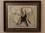 Tekening - naar ontwerp van JW Toorop 1927 Inspiration sacre, Ophalen