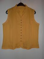 Nieuwe gele blouse zonder mouwen, maat 46, Nieuw, Ophalen of Verzenden, Maat 46/48 (XL) of groter, Geel