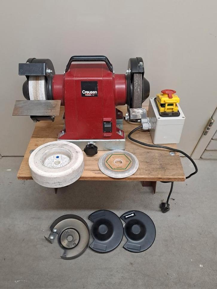 Creussen werkbank-slijper DS 7150 TS, Doe-het-zelf en Verbouw, Gereedschap | Slijpmachines, Gebruikt, Minder dan 700 watt, Ophalen of Verzenden