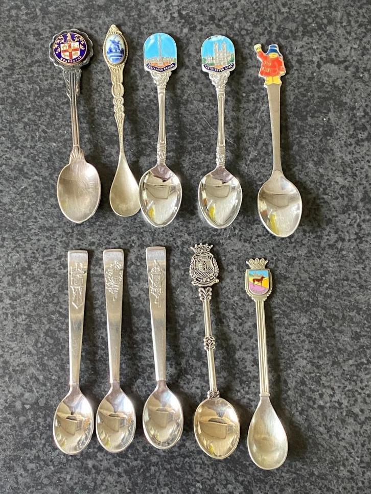 10 koffie/thee lepeltjes, Huis en Inrichting, Keuken | Servies, Gebruikt, Overige typen, Overige stijlen, Overige materialen, Ophalen of Verzenden