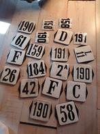 Vintage Emaille Huisnummers, Ophalen of Verzenden