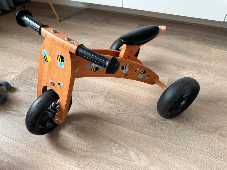 Bandits & Angels Loopfiets Smart Bike 4in1 Bamboe, Kinderen en Baby's, Speelgoed | Buiten | Voertuigen en Loopfietsen, Zo goed als nieuw
