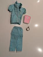 Vintage Barbie outfit Pyjama #1601 compleet, Ophalen of Verzenden, Zo goed als nieuw, Kleertjes