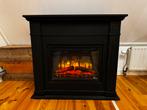 Elektrische haard met houten schouw, Huis en Inrichting, Ophalen, Gebruikt, Vrijstaande haard, Elektrische haard