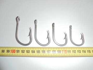 Big Game RVS Haken 10/0, 9/0, 8/0, 7/0 Bait Hooks. beschikbaar voor biedingen