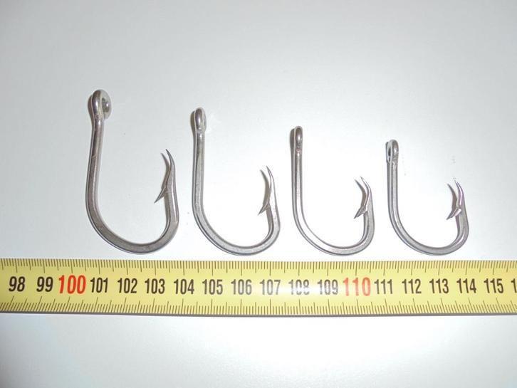 Big Game RVS Haken 10/0, 9/0, 8/0, 7/0 Bait Hooks., Watersport en Boten, Hengelsport | Zeevissen, Nieuw, Haak, Ophalen of Verzenden