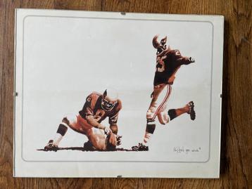 Rene Brone American Football print beschikbaar voor biedingen