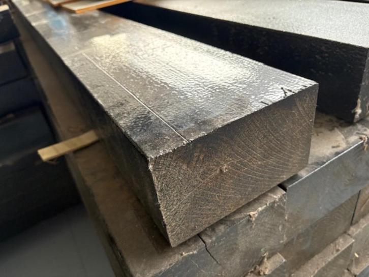 vuren verlijmde liggers zwart 95x168 zwart gecoat, Doe-het-zelf en Verbouw, Hout en Planken, Nieuw, Balk, Vuren, 200 tot 250 cm