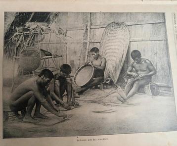 1929, ARTIKEL INDIANEN, AMAZONE, 5 BLADZIJDEN. beschikbaar voor biedingen