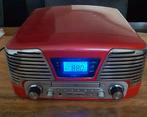 Retro Muziekcenter: Platenspeler, CD, Radio, USB, SD, Ophalen of Verzenden, Gebruikt, Radio, Met cd-speler