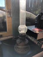 Antieke Olie Lamp Koper/Glas, Ophalen