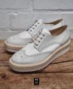 Peperosa - Prachtige leren brogues maat 41 - Als Nieuw, Schoenen met lage hakken, Peperosa, Wit, Ophalen of Verzenden